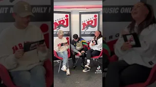 KÄÄRIJÄ speaks english with couple of NRJ -radiohosts.