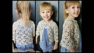 Tuto Crochet" Cardigan ou gilet enfant"