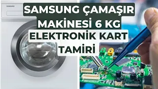 Samsung çamaşır makinesi 6 kg,  elektronik kart tamiri, ekran yok hiç çalışmıyor ışıklar yanmıyor