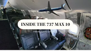 Inside the Boeing 737 MAX 10 At Farnborough 2022
