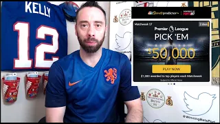 Premier League Matchweek 17 Picks & Predictions | $50,000 NBC Sports Predictor