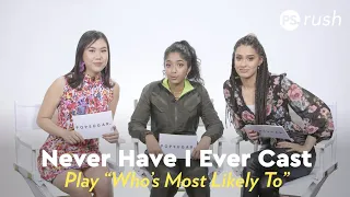 Never Have I Ever Cast Play Who's Most Likely To | POPSUGAR Pop Quiz