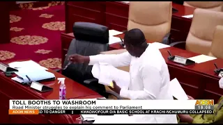 Tollbooths to Washroom: Road Minister struggles to explain his comment to Parliament (8-2-22)