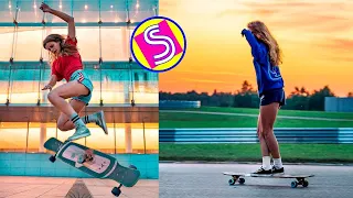 FunnyTikTok |🛹 Longboard Girls Dancing - Best Longboarding Skills Compilation 2020