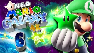 NEO MARIO GALAXY 🌌 #6: All Green Stars with Luigi