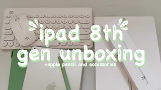 ☘️iPad 2020 8th generation unboxing + apple pencil and accessories | philippines