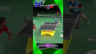 Ball placement with the best backhand technique #pingpong #sports #worldtabletennis #fanzhendong