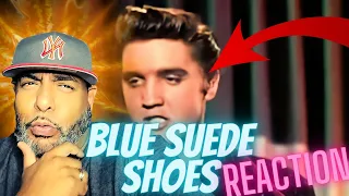 FIRST TIME LISTEN | Elvis Presley - Blue Suede Shoes 1956 (COLOR and STEREO) | REACTION!!