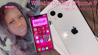 WHATS ON MY IPHONE 14 PLUS? | IOS 16 |  + APPS FOR CONTENT CREATORS | Chanel Chanelle