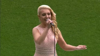 Emily Haig sings The National Anthem