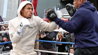 DEVIN HANEY LOOKING RAZOR SHARP IN FINAL WORKOUT FOR GEORGE KAMBOSOS JR  - FULL WORKOUT