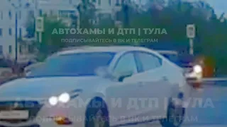 В Туле один водитель «прокатил» другого на капоте