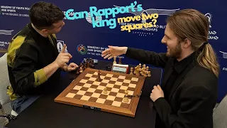 Can Rapport's King move two squares in the Endgame? Nepo vs Rapport | World Blitz 2023