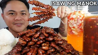 ISAW NG MANOK | INDOOR COOKING | MUKBANG PHILIPPINES | COOKBANG