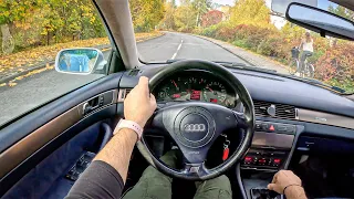 2001 Audi A6 [2.5 V6 TDI 150HP] |0-100| POV Test Drive #1433 Joe Black