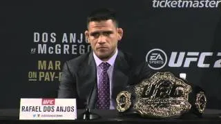 Conor McGregor vs Rafael Dos Anjos He’s like a bum version of Jose Aldo” Every year is my fucking ye