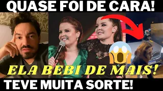 Maiara tropeça e quase cai em show e vira meme