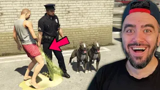 POLISIN AYAGINA ÇIŞ YAPTIM BAKIN NE YAPTI - GTA 5 MODS