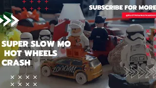 Super Slow mo Hot Wheels Crash