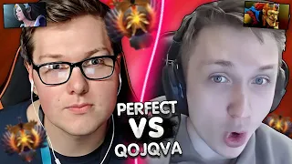 ПЕРФЕКТ ПОПАЛСЯ ПРОТИВ СТРИМЕРА ХЕЙТЕРА! | PERFECT vs QOJQVA | ЛУЧШЕЕ С GGWPLANAYA DOTA 2