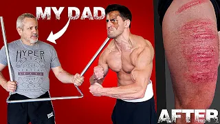 My Dad Beats me with a THREE-SECTION STAFF so Nobody else has to | Bodybuilder VS Anime Experiment