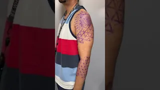 Wrap Arround Geometric  3/4 Sleeve Tattoo