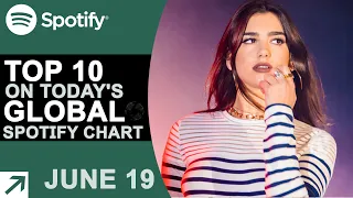 Top 10 on Today's Global Spotify Chart (6/19/21)