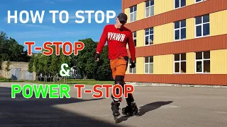 Inline skate tutorial: How to stop using the T-Stop & Power T-Stop