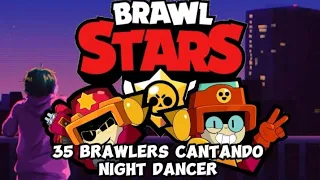 Brawlers cantando - Night dancer 🎶 (AI cover)