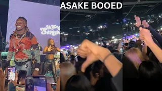 Asake booed on stage at his Birmingham concert (show) performance, England