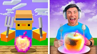 TESTEI MITOS DA VIDA REAL NO MINECRAFT em 24 HORAS!