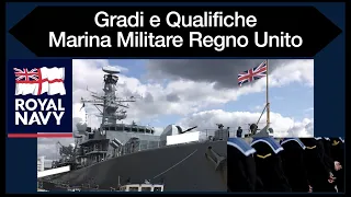 Gradi e Qualifiche Marina Militare Regno Unito