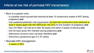 Updates to Testing and Prophylaxis for Infants with HIV Exposure