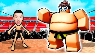 Je Deviens LA PLUS GRANDE TAILLE SUMO dans Roblox !