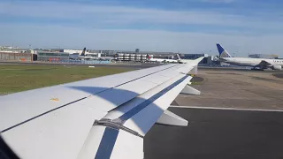 Takeoff Lufthansa A320 from Frankfurt Airport to Berlin Tegel