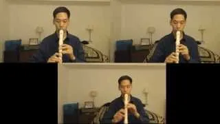 Come Thou Long Expected Jesus on alto recorder