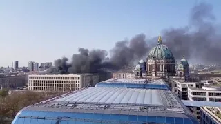 Feuer am Berliner Stadtschloss