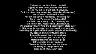 ▶ Californication   ScHoolboy Q ft  A$AP Rocky Lyrics on Screen   YouTube 720p