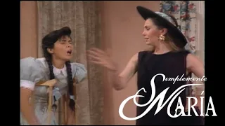 Simplemente María (1989) Natalia humilla a María