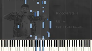 Ultimo - Piccola Stella piano tutorial melodia (Synthesia)