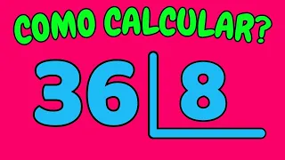 COMO CALCULAR 36 DIVIDIDO POR 8?| Dividir 36 por 8