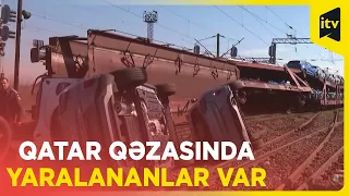 Sərnişin qatarı yük konvoyuna çırpıldı, 12 nəfər yaralandı - Rumıniya