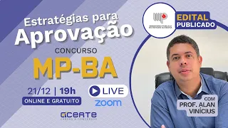 Estratégias para Aprovação - Concurso MP BA