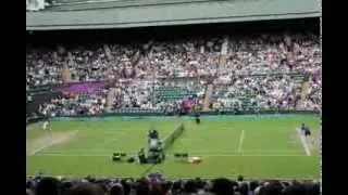 London 2012 Olympics Tennis at Wimbledon - Andy Murray wins 3rd round Mens Singles