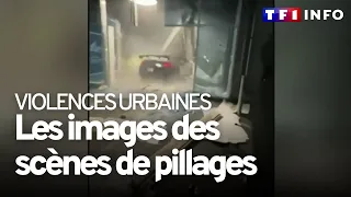 Les impressionnantes images des scènes de pillages en France