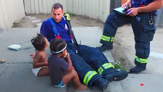 2 Kids sit In street Every day - Police Officers Bursts Into Tears When They Finds Out Why