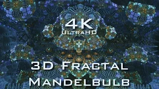 4K Fractal Matrix - Mandelbulb 3D fractal UltraHD 2160p