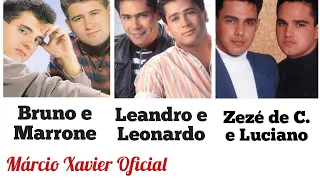 especial Bruno e Marrone, Leandro e Leonardo, Zezé de Camargo e Luciano, as melhores