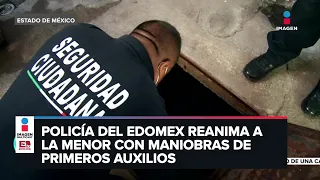 Salvan en Edomex a niña de ahogarse tras caer en cisterna con agua