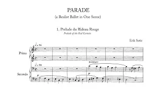 Erik Satie ~1916~ Parade (4-hand piano)